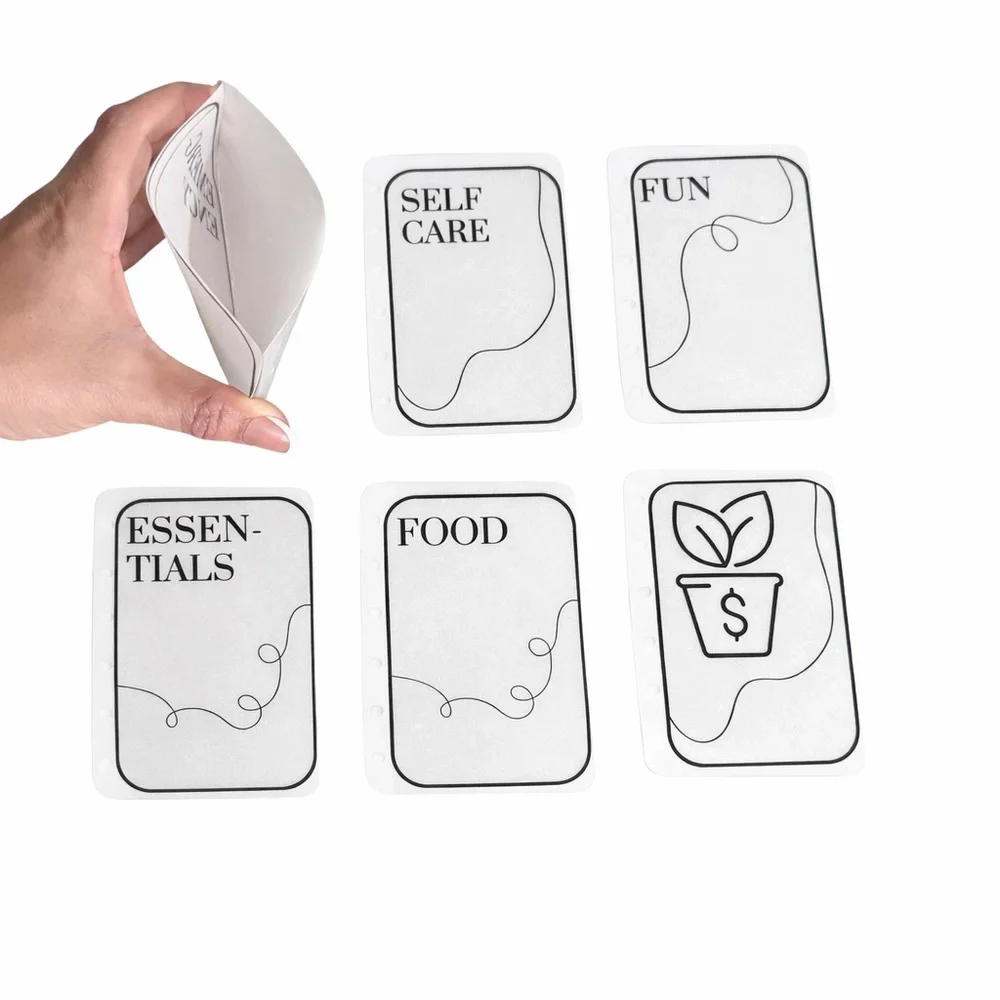 A7 planner-Laminated Cash Budget Envelope Set, sinking funds